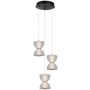 Italux Tica PND-83949-3-BK Hängande lampa 1x22W/LED 3000K 950lm IP20