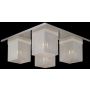 Italux Helios MX102916-4A Taklampa 4x25W/G9 IP20