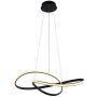 Italux Consa PND-19221C-BK Hängande lampa 1x40W/LED 3000K/4000K/6000K 3400lm IP20