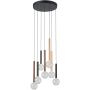 Italux Alinos PND-24019-7A-BK Hängande lampa 7x28W/LED 3000K 2205lm IP20