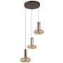 Italux Carote PND-24011-3-COPP Hängande lampa 3x16W/LED 3000K 1002lm IP20