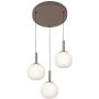 Italux Montes PND-02217-3-BRO Hängande lampa 1x18W/LED 3000K/4000K/6000K 2200lm IP20