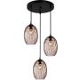 Italux Novala PND-3031-3A-BK-CF Hängande lampa 3x40W/E27 IP20
