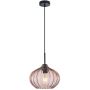 Italux Pansol PND-2940-1S-BK-CF Hängande lampa 1x40W/E27 IP20