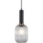 Italux ANTIOLA PND-5588-1M-BK+CL Hängande lampa 1x40W/E27 IP20