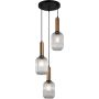 Italux ANTIOLA PND-5588-3AM-BRO+CL Hängande lampa 3x40W/E27 IP20