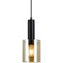 Italux SARDO PND-5581-1-BK+AMB Hängande lampa 1x40W/E27 IP20