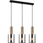 Italux SARDO PND-5581-3-BRO+SG Hängande lampa 3x40W/E27 IP20