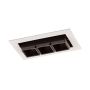 Italux HARPER SL74113/6W S-WH Inbyggd downlight 3x6W/LED 350LM IP20
