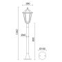 Novolux ELITE 6 096P-G05X1A-02 Stående lampa 1x42W/E27 IP43