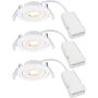 Nordlux Monolo 2510310101 Inbyggd downlight 3x4.8w/led 3000k 450lm ip20