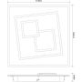 Zuma Line DUNK MS-3041S Taklampa 1x36W/LED 3000-6000k 2300lm
