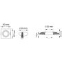 Zuma Line FINN OB2211CL02-B Inbyggd downlight 1x50W/GU10