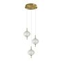 Italux Corado PND-81418-3-BK-GD Hängande lampa 1x12W/LED 3000K 1084lm IP20
