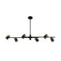 Italux Elice PND-58892-6-BK-BRO Taklampa 6x35W/GU10 IP20