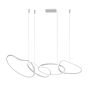 Italux Fonte PND-22412-S4-WH Hängande lampa 4x60W/LED 3000K|4000K|6000K 5300lm IP20