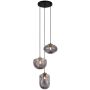 Italux HATELLA PND-112038-3A-BRO+SG Hängande lampa 3x40W/E27 IP20