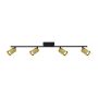 Italux Tris SPL-46829-4-BK-GD Spotlampa 4x10W/GU10 IP20