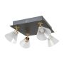 Italux Orella WL-34393-4S-BK-HBR Spotlampa 4x16W/LED 3000K 788lm IP20