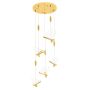King Home BUTTERFLY DISC XCP8737-5.GOLD Hängande lampa 5x11W/LED 3000K 4400LM IP20