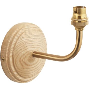 Endon Wood Arc 115076 Vägglampsarm 1x7w/b22 ip20