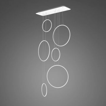 Altavola Design Ledowe okręgi LA076/P_90_in_3k_white_dimm Hängande lampa 6x130W/LED 3000K 7800lm IP44