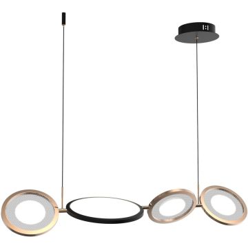Altavola Design Seppia LA115/P_98_3k_black_gold Hängande lampa 1+3x35W/LED 3000K 2100lm IP20