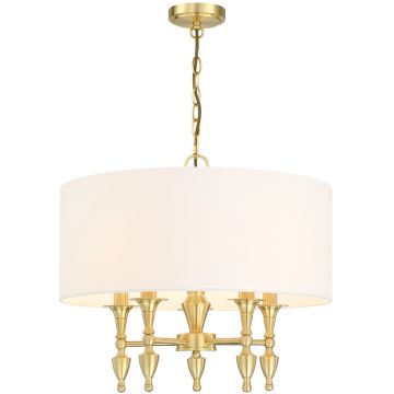 Cosmolight AUSTIN P05197BR-WH Ljuskrona 5x40W/E14 IP20