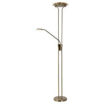 Lucide CHAMPION-LED 19792/24/03 Golvlampa 2x24w/led 3000k 1600lm+320lm ip20