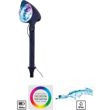 Paul Neuhaus DISCO 19035-18 Trädgårdsstrålkastare 1x3W/LED RGB ip44