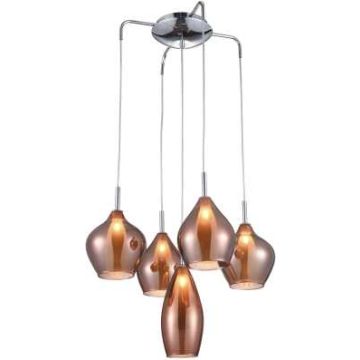AZzardo AMBER MILANO 5 AZ3172 Hängande lampa 5x40W/G9 IP20
