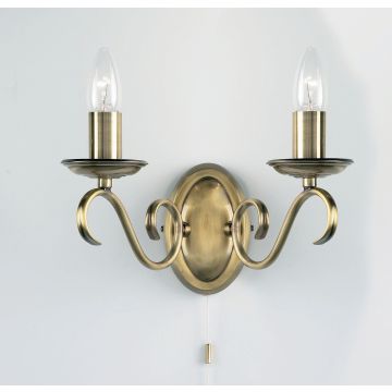 Endon BERNICE 2030-2AN Konsollampa 2x60W/E14 IP20
