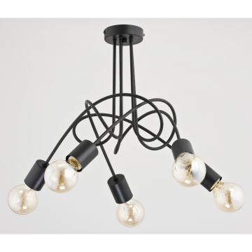 Alfa TANGO BLACK 23175 Taklampa 5x60W/E27