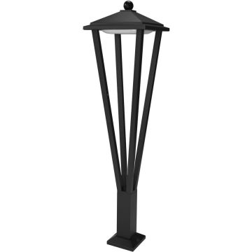 Italux Bons OFL-22474-L-BK Stående lampa 1x12W/LED 3000K 590lm IP54