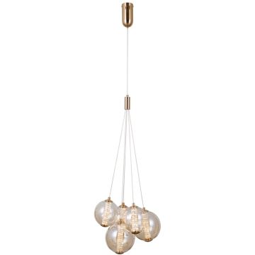 Italux Butero PND-34359-5-HBR-AMB Hängande lampa 5x20W/LED 3000K 1830lm IP20
