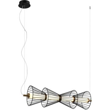 Italux Sanke PND-63849-4-BK Hängande lampa 1x15W/LED 3000K 600lm IP20