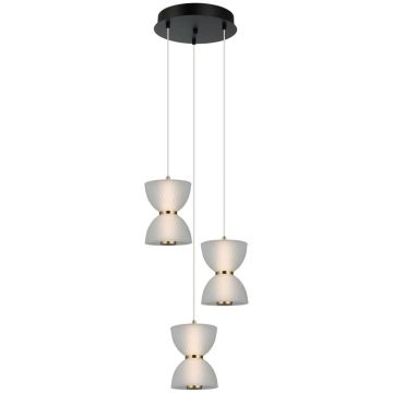 Italux Tica PND-83949-3-BK Hängande lampa 1x22W/LED 3000K 950lm IP20