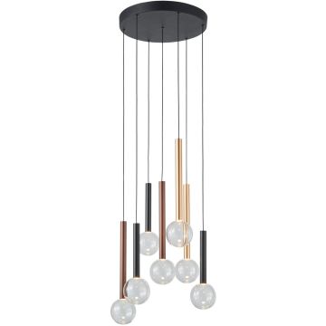 Italux Alinos PND-24019-7A-BK Hängande lampa 7x28W/LED 3000K 2205lm IP20