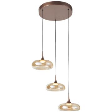 Italux Tenele PND-24028-3A-COPP Hängande lampa 3x21W/LED 3000K 1300lm IP20