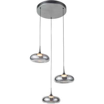 Italux Tenele PND-24028-3A-SILV Hängande lampa 3x21W/LED 3000K 1300lm IP20