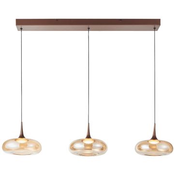 Italux Tenele PND-24028-3B-COPP Hängande lampa 3x21W/LED 3000K 1300lm IP20