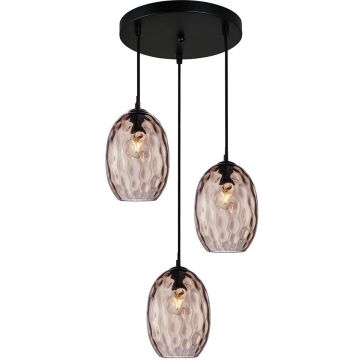 Italux Novala PND-3031-3A-BK-CF Hängande lampa 3x40W/E27 IP20