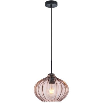 Italux Pansol PND-2940-1S-BK-CF Hängande lampa 1x40W/E27 IP20