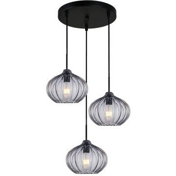 Italux Pansol PND-2940-3AS-BK-SG2 Hängande lampa 3x40W/E27 IP20
