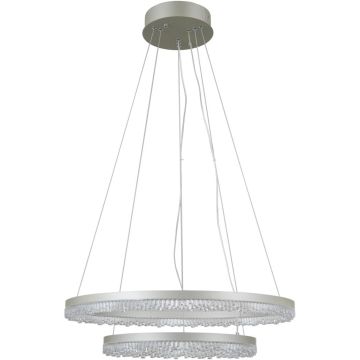 Italux Barlo PND-34526-2L-SILV Hängande lampa 2x36W/LED 3000K/4000K/6000K IP20