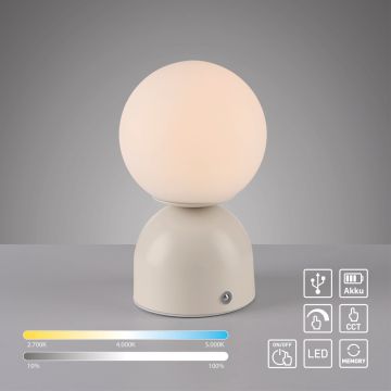 Paul Neuhaus RUDI 19218-39 Bordslampa 1x1,2W/LED 3000-6000k 90lm ip20