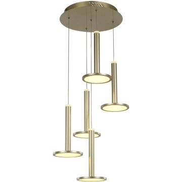 Italux Oliver MD17033012-5A GOLD Hängande lampa 5x60W/LED 3000K 3360lm IP20