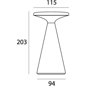 Maxlight FUNGHI T0064 Bordslampa 1x1.6w/led 2700k 160lm ip44