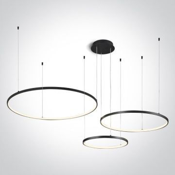 One Light Decorative 63150B/B/W Hängande lampa 1x65W/LED 3000K 4800lm IP20