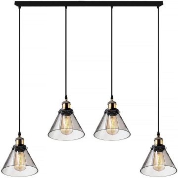 Altavola Design NEW YORK LOFT LA034/CL4_smoky Hängande lampa 4x40W/E27 IP20